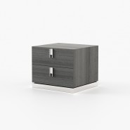 Table de chevet 174 - Emily - Wooden bedside table with small and large size options - Pacific Compagnie.