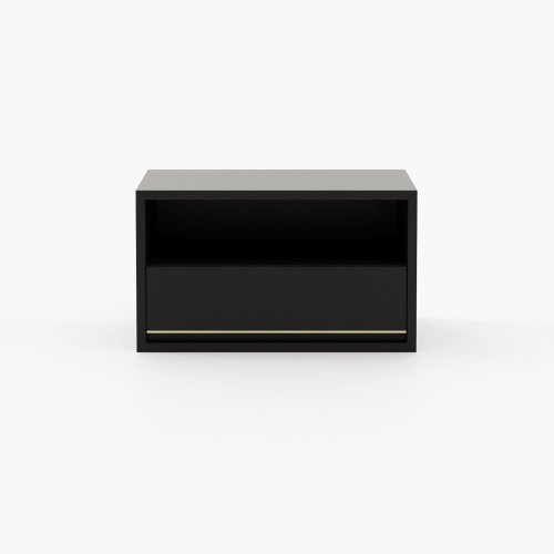 Table de chevet 174 - Bowen - Wood and metal bedside table in walnut matte finish - Pacific Compagnie.