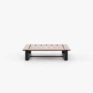 Table basse 174 - Salim - Natural wood and metal coffee table with modern design - Pacific Compagnie.