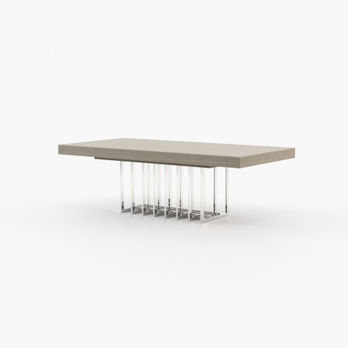 Table à manger 174 - Prestige fixed - Version petite de la table à manger Prestige, en noyer mat - Pacific Compagnie.