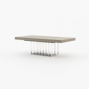 Table à manger 174 - Prestige fixed - Version petite de la table à manger Prestige, en noyer mat - Pacific Compagnie.