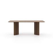 Table à manger 174 - Ponza - Table à manger en noyer mat, pour 4 à 6 personnes - Pacific Compagnie.