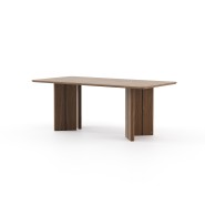 Table à manger 174 - Ponza - Table à manger en métal et bois, design élégant - Pacific Compagnie.