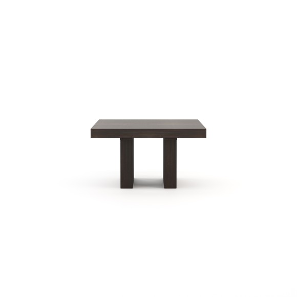 Table à manger 174 - Isis fixed - Table à manger en bois noyer mat, avec finition soignée - Pacific Compagnie.