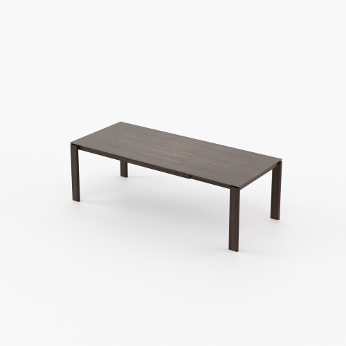 Table à manger 174 - Baiona ext. - Walnut dining table with wooden legs - Pacific Compagnie.