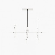 Suspension 174 - Robert - Polished stainless steel suspension lamp in large size - Pacific Compagnie.