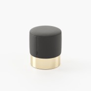 Pouf 174 - Isaac | Pouf hauteurs 45 cm en cuir - Pacific Compagnie.