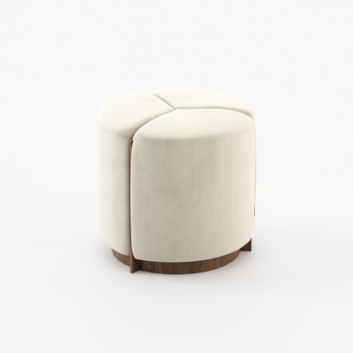 Pouf 174 - Himalaias - Pouf de décoration intérieure, modèle Himalaias, en cuir de qualité - Pacific Compagnie.