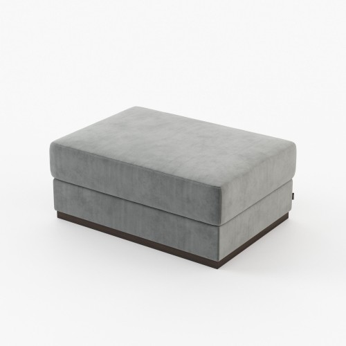 Pouf 174 - Charlie | Pouf 174-Charlie en style bois et anthracite - Pacific Compagnie.