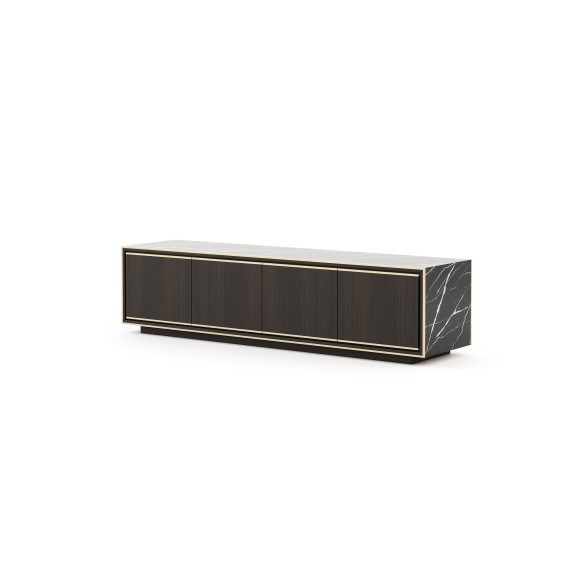 Meuble TV 174 - Rick - Luxury TV cabinet with metal and wood construction - Pacific Compagnie.