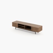 Meuble TV 174 - Cuba - Walnut TV cabinet with metal frame - Pacific Compagnie.