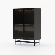 Meuble bar 174 - Morrison - Luxury Home Bar with Smoked Eucalyptus Finish - Pacific Compagnie.