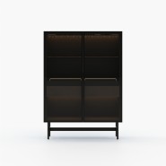 Meuble bar 174 - Morrison - Bar Cabinet with Iron and Metal Frame - Pacific Compagnie.