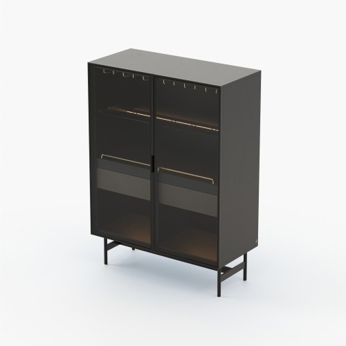 Meuble bar 174 - Morrison - Compact Bar Storage with Matte Finish - Pacific Compagnie.
