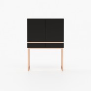 Meuble bar 174 - Cannes - Bar cabinet with matte finish - Pacific Compagnie.