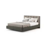 Lit 174 - Jody - Taupe colored bed with fabric material - Pacific Compagnie.