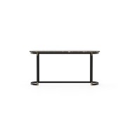 Console 174 - Lyssa - Luxury wooden console with metal accents in walnut finish - Pacific Compagnie.