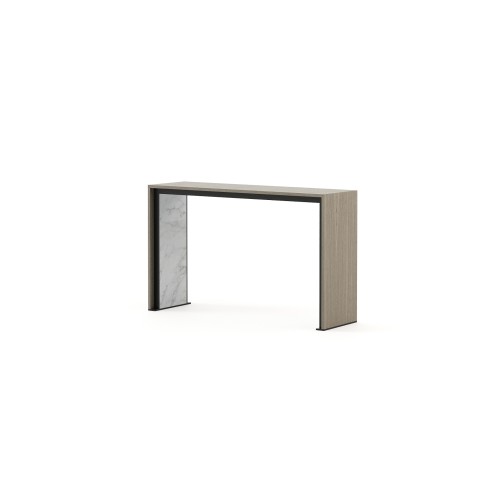 Console 174 - Jill - Entryway console with wooden frame and marble shelf - Pacific Compagnie.