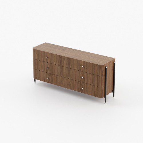 Commode 174 - Rosie - Wooden tallboy with matte finish - Pacific Compagnie.