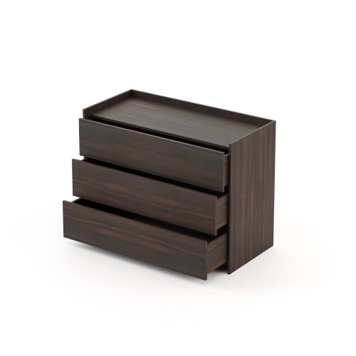 Commode 174 - Endy - Walnut wood chest furniture - Pacific Compagnie.