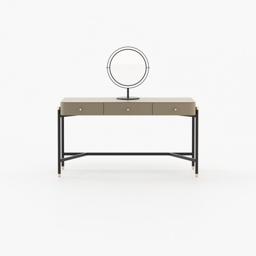 Coiffeuse 174 - Rosie - Luxurious walnut dressing table with storage space - Pacific Compagnie.