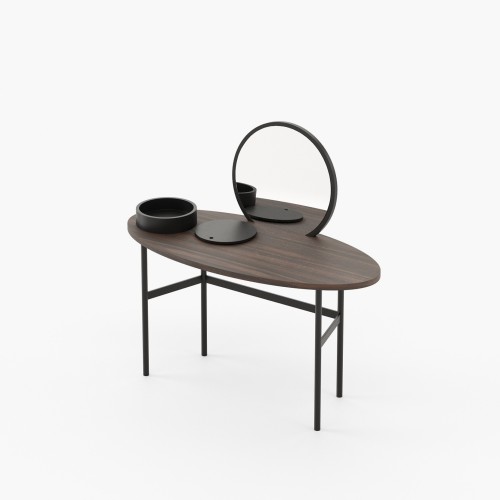 Coiffeuse 174 - Arcadia - Minimalist dressing table with metal and wood construction - Pacific Compagnie.