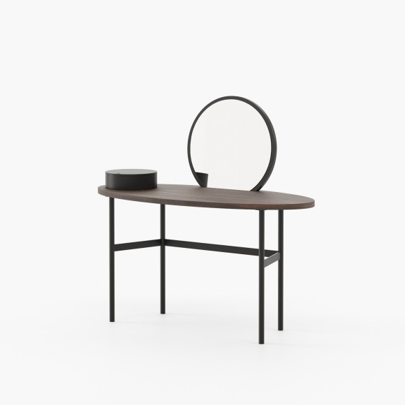 Coiffeuse 174 - Arcadia - Wooden dressing table with metal accents - Pacific Compagnie.