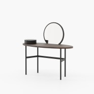 Coiffeuse 174 - Arcadia - Wooden dressing table with metal accents - Pacific Compagnie.