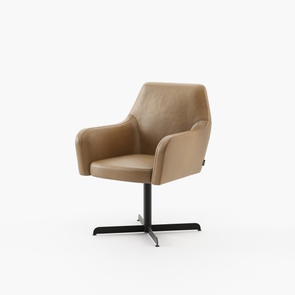 Chaise 174 - Robson - Chaise en tissu et métal kaki - Pacific Compagnie.