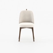 Chaise 174 - Dublin - Ergonomic wood and fabric chair design - Pacific Compagnie.