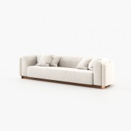 Canapé 174 - Wellington - Modern sofa with metal and fabric combination - Pacific Compagnie.