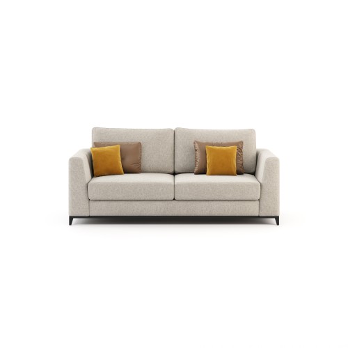 Canapé 174 - London - Modern sand-colored sofa with removable fabric covers - Pacific Compagnie.
