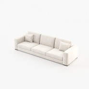 Canapé 174 - Grey 2 Seater - Modern grey and white 2-seater sofa for contemporary living - Pacific Compagnie.