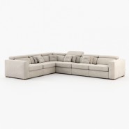 Canapé 174 - Gold - Elegant Coin Large sofa for living room - Pacific Compagnie.