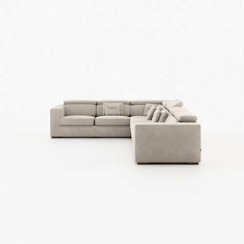 Canapé 174 - Gold - Anthracite sofa with 2 places option - Pacific Compagnie.