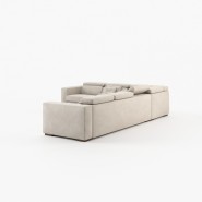 Canapé 174 - Gold - Deep Blue colored 3-seater sofa - Pacific Compagnie.