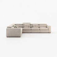 Canapé 174 - Gold - Large corner sofa in various colors - Pacific Compagnie.
