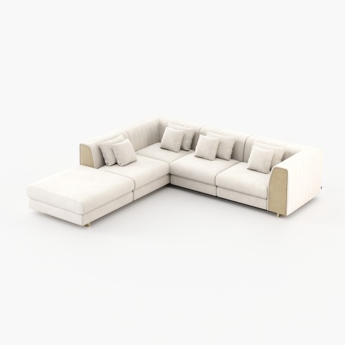 Canapé 174 - Harry - Sleek Pouf Module for additional seating - Pacific Compagnie.