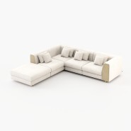 Canapé 174 - Harry - Sleek Pouf Module for additional seating - Pacific Compagnie.