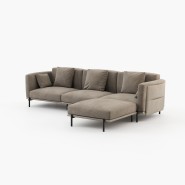 Canapé 174 - Foster - Spacious pouf module for a cozy living room - Pacific Compagnie.