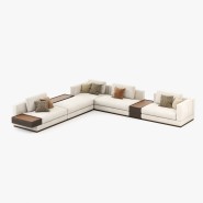 Canapé 174 - Fletcher - Comfortable Fletcher sofa with adjustable size options, perfect for cozy interiors - Pacific Compagnie.