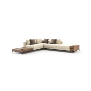 Canapé 174 - Decker - Large adjustable sofa with metal frame and fabric upholstery - Pacific Compagnie.