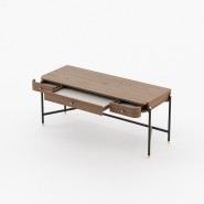 Bureau 174 - Rosie - Compact and elegant wooden desk for small offices - Pacific Compagnie.