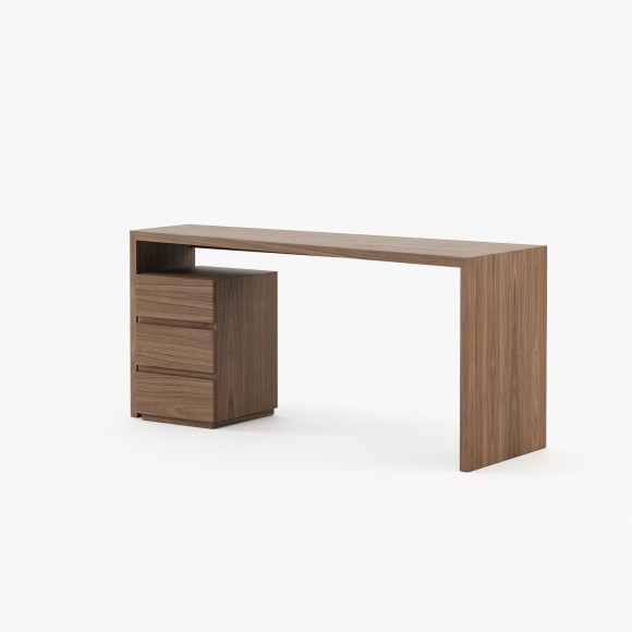Bureau 174 - Miami - Stylish and durable wooden desk with metal legs, ideal for workspace - Pacific Compagnie.