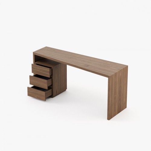 Bureau 174 - Miami - Elegant and versatile desk with 78cm height, combining wood and metal elements - Pacific Compagnie.
