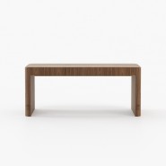 Bureau 174 - Larson - Executive desk with wood and metal frame - Pacific Compagnie.