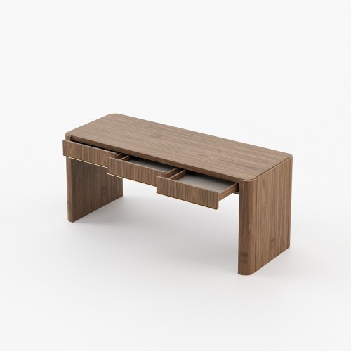 Bureau 174 - Larson - Luxury wooden desk with metal legs - Pacific Compagnie.