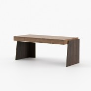 Bureau 174 - Dara - Large wooden desk with dimensions W185cm x D82cm x H75cm - Pacific Compagnie.