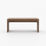 Bureau 174 - Bonham 2 drawers - Modern home office desk with 2 spacious drawers - Pacific Compagnie.