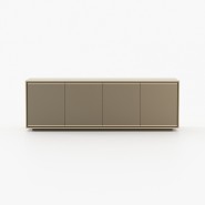 Buffet 174 - Rick - Buffet 174-Rick sideboard with combination of beige grey and black lacquer matte - Pacific Compagnie.